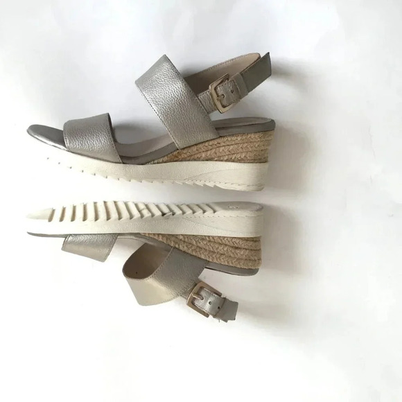 Evolve by Easy  Spirit Womens wedge sandal Heels Tan 7.5 Medium - Picture 6 of 12